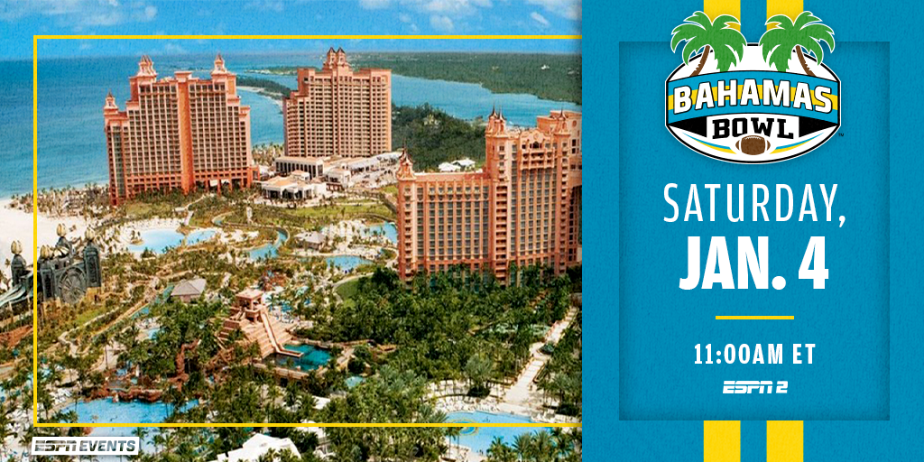 Bahamas Bowl Returns to Nassau on January 4 Bahamas Bowl